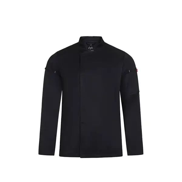 Kochjacke Unisex (190 g/m²), aus Baumwolle (35 %) und recyceltem Polyester (65 %) – Ansicht 1