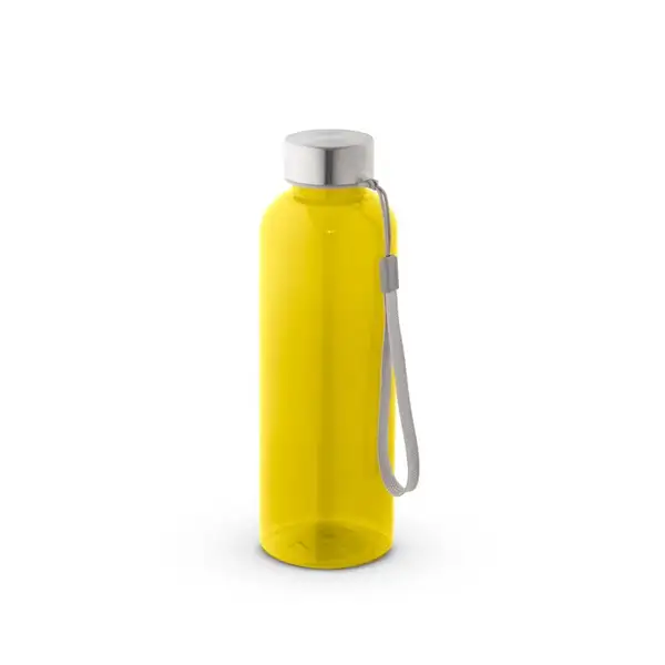 Trinkflasche (600ml) aus recyceltem PET (100% rPET) mit glänzender transluzenter Oberfläche – Ansicht 4