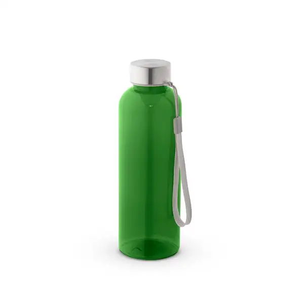 Trinkflasche (600ml) aus recyceltem PET (100% rPET) mit glänzender transluzenter Oberfläche – Ansicht 5