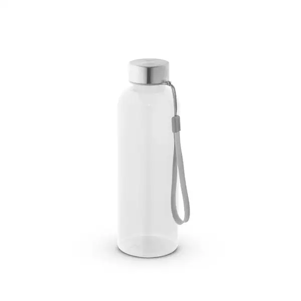 Trinkflasche (600ml) aus recyceltem PET (100% rPET) mit glänzender transluzenter Oberfläche – Ansicht 6
