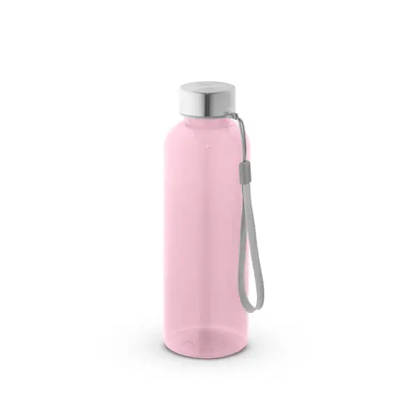 Trinkflasche (600ml) aus recyceltem PET (100% rPET) mit glänzender transluzenter Oberfläche – Ansicht 7