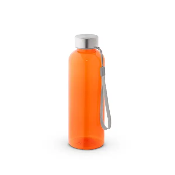 Trinkflasche (600ml) aus recyceltem PET (100% rPET) mit glänzender transluzenter Oberfläche – Ansicht 9