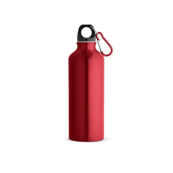 Flasche aus recyceltem Aluminium (100% rAL) 530 mL mit Karabiner – Ansicht 2