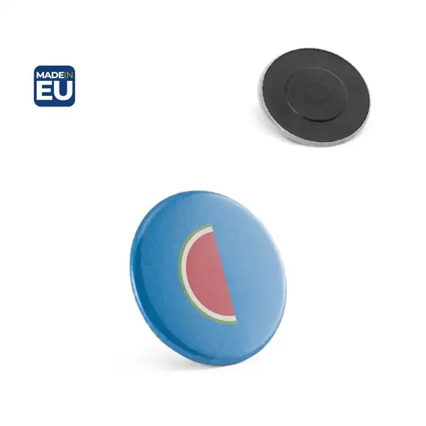 Button P'IN 5. Runder Pin mit Magnetverschluss – Ansicht 3