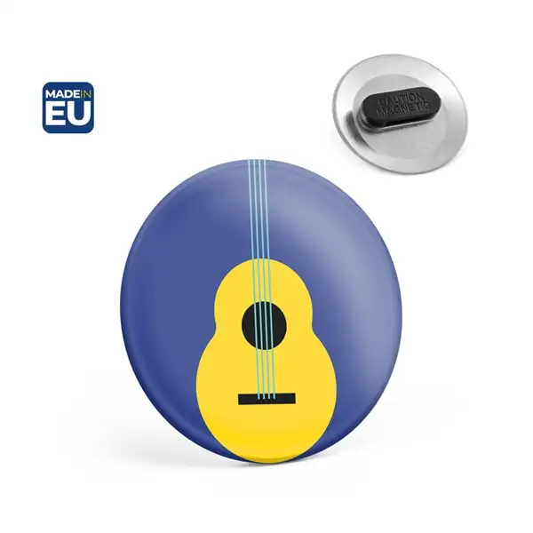 Button P'IN 11. Runder Pin mit doppeltem Magnetverschluss – Ansicht 4