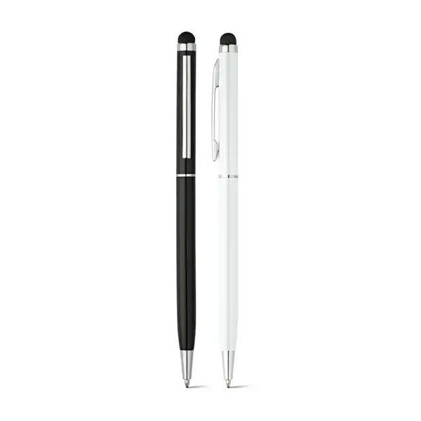Kugelschreiber aus Aluminium mit Touchpen-Spitze – Ansicht 4