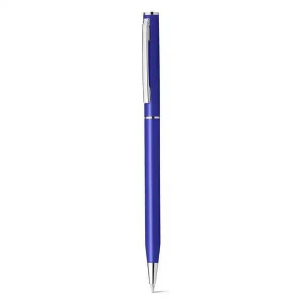 Kugelschreiber aus aluminium mit blauschreibender Mine – Ansicht 3