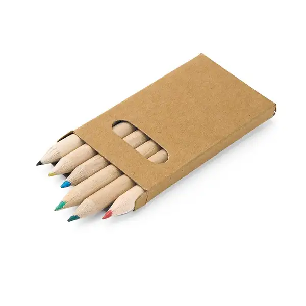 Buntstift Schachtel mit 6 Buntstiften – Ansicht 1