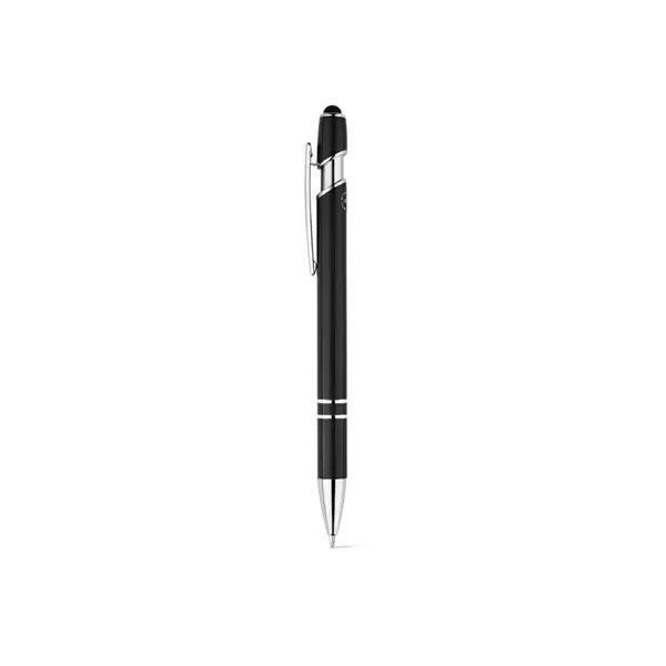 Kugelschreiber mit Gehäuse aus recyceltem Aluminium (100% rAL) und Touch-Pen Druckknopf – Werbeartikel mit Logo bedrucken