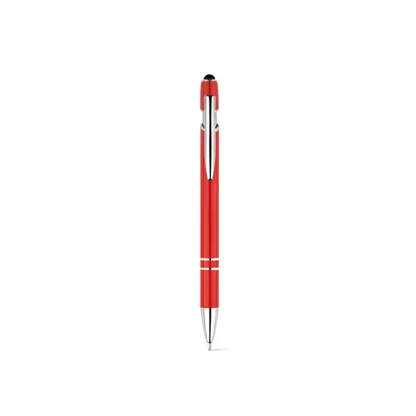Kugelschreiber mit Gehäuse aus recyceltem Aluminium (100% rAL) und Touch-Pen Druckknopf – Ansicht 5