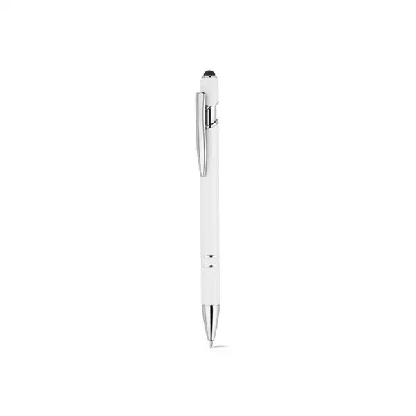 Kugelschreiber mit Gehäuse aus recyceltem Aluminium (100% rAL) und Touch-Pen Druckknopf – Ansicht 11