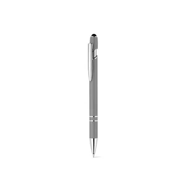 Kugelschreiber mit Gehäuse aus recyceltem Aluminium (100% rAL) und Touch-Pen Druckknopf – Ansicht 14