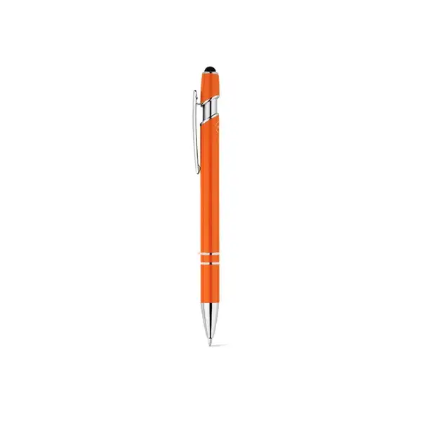 Kugelschreiber mit Gehäuse aus recyceltem Aluminium (100% rAL) und Touch-Pen Druckknopf – Ansicht 18
