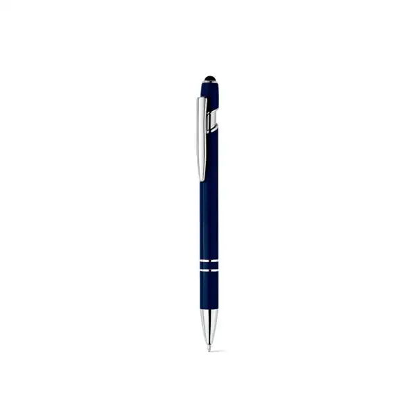 Kugelschreiber mit Gehäuse aus recyceltem Aluminium (100% rAL) und Touch-Pen Druckknopf – Ansicht 26