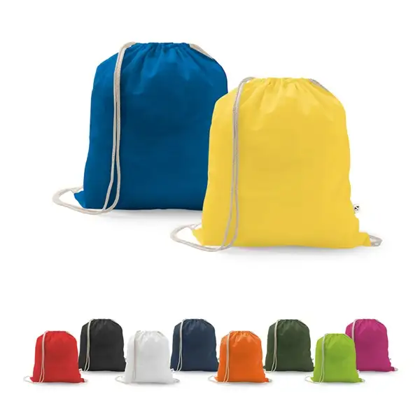 Rucksack aus recycelter Baumwolle (70%), Polyester (30% rPET) (150 g/m²) – Ansicht 11