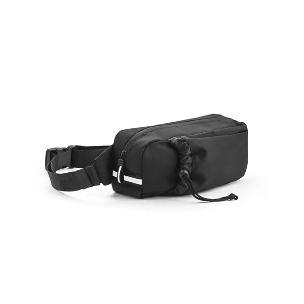 Gürteltasche aus 300D recyceltem Polyester und 600D recyceltem Polyester mit reflektierenden Elementen – Werbeartikel mit Logo bedrucken