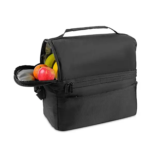 Kühltasche mit 8'5l Volumen aus 300D und 840D Jacquard – Ansicht 3