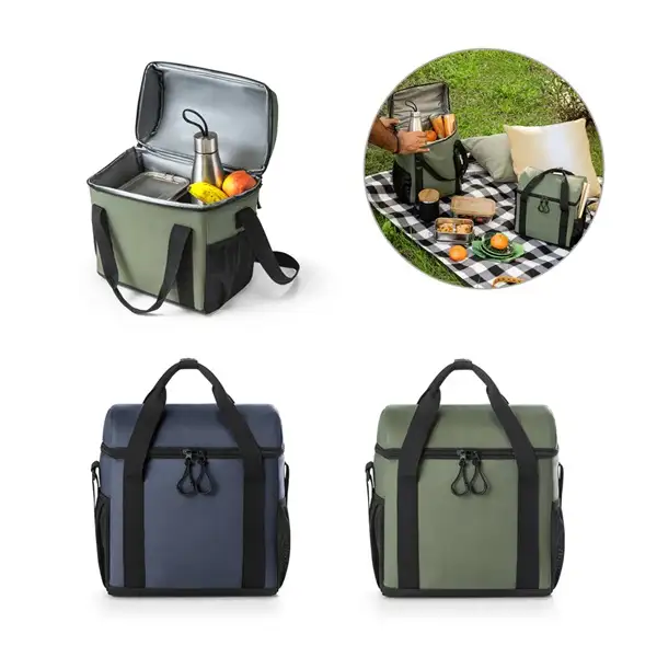 Gepolsterte Kühltasche aus recyceltem Polyester 600D Ripstop 11 L – Ansicht 13