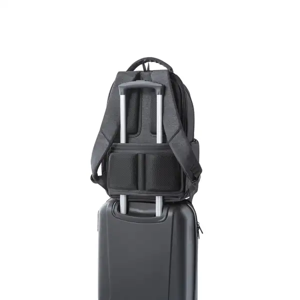 Wasserabweisender 2Tone-Laptop-Rucksack aus recyceltem Nylon mit 210D-Fach – Ansicht 13