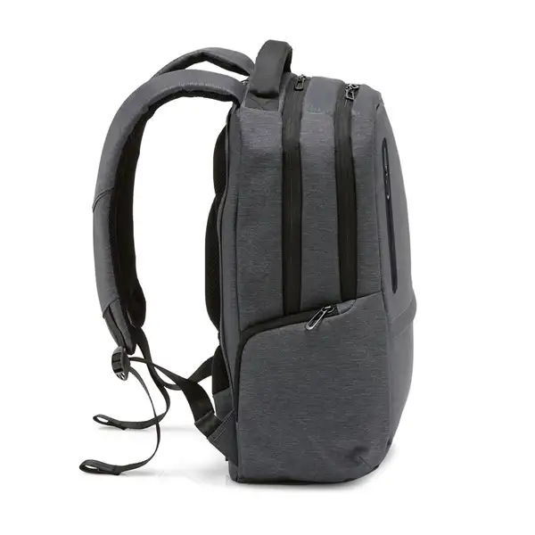 Wasserabweisender 2Tone-Laptop-Rucksack aus recyceltem Nylon mit 210D-Fach – Ansicht 14