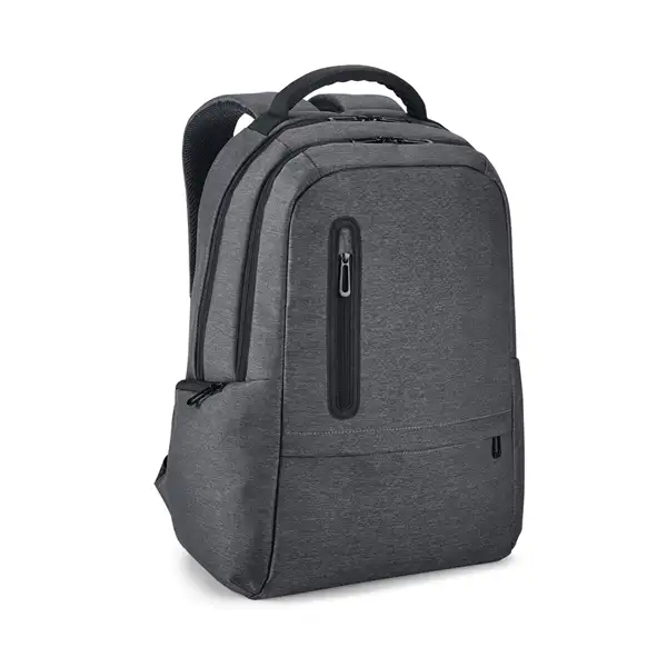 Wasserabweisender 2Tone-Laptop-Rucksack aus recyceltem Nylon mit 210D-Fach – Ansicht 10