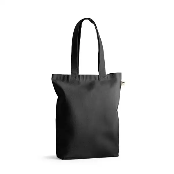 Tragetasche (220 g/ m²) aus Baumwolle (50%), recycelter Baumwolle (30%) und polyester (20% rPET) – Ansicht 3