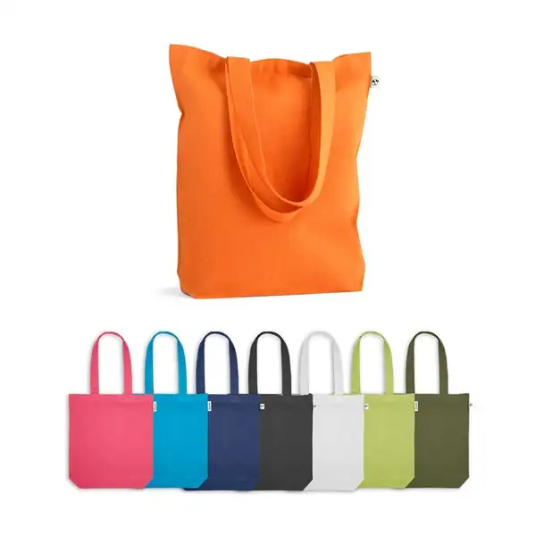 Tragetasche (220 g/ m²) aus Baumwolle (50%), recycelter Baumwolle (30%) und polyester (20% rPET) – Ansicht 18