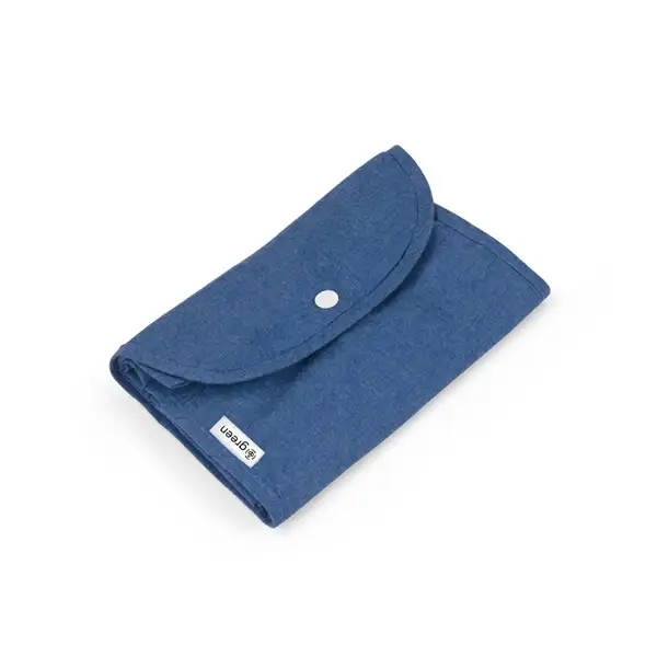 Faltbare Tasche aus Baumwolle (50%), receycelte Baumwolle (30%) und Polyester (20% rPET) (140 g/m²) – Ansicht 6