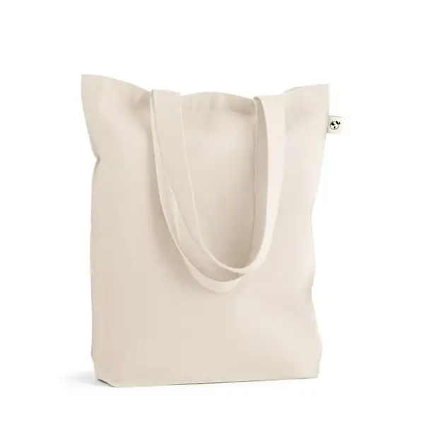 TraTragetasche aus Baumwolle (50%), recycelter Baumwolle (30%) und polyester (20% rPET) (220 g/ m²) – Ansicht 3