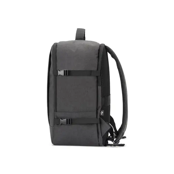 Rucksack, entwickelt um die von den Fluggesellschaften geforderten Massvorgaben zu erfüllen, aus hochdichtem, recyceltem 600D-Polyester – Ansicht 5