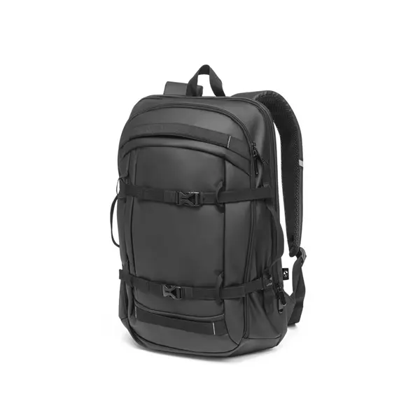 Laptop-Rucksack aus 900D hochdichtem recyceltem Polyester mit wasserdichter Beschichtung und 210D Futter aus recyceltem Polyester 17'3" – Werbeartikel mit Logo bedrucken