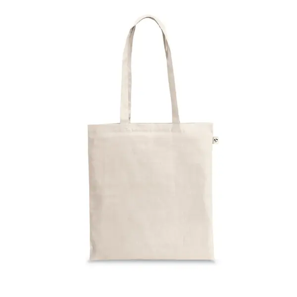 Tasche aus 100 % recycelter Baumwolle (140 g/m²) – Werbeartikel mit Logo bedrucken