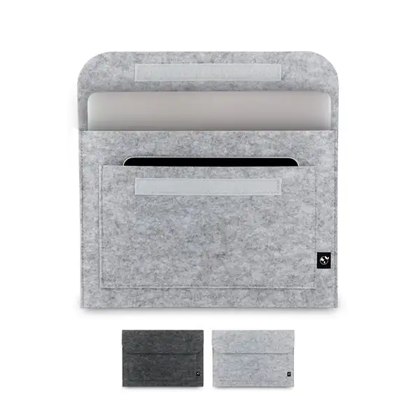 Laptoptasche aus recyceltem Filz (100% rPET) – Ansicht 3
