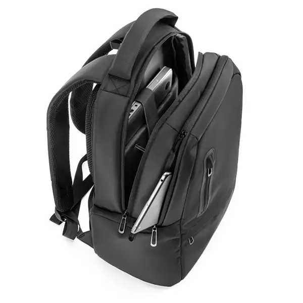 Laptop-Rucksack (17") aus 150D Nylon mit 2 gepolsterten Fächern – Ansicht 7