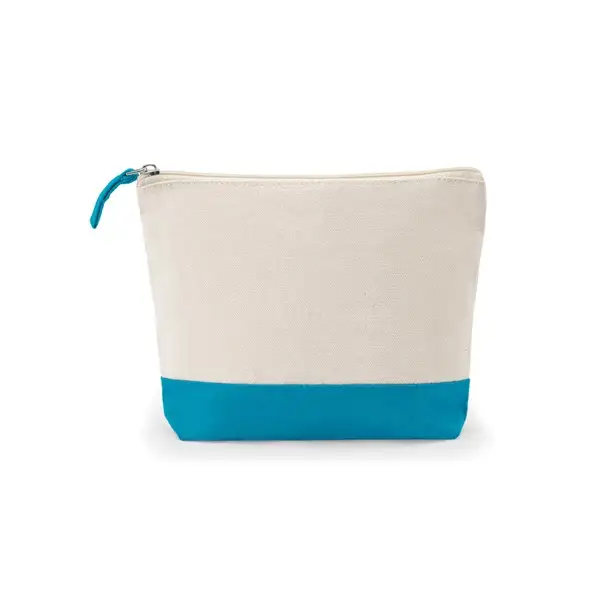 Kosmetiktasche aus 100 % Baumwolle (340 g/m²), zweifarbig – Ansicht 10