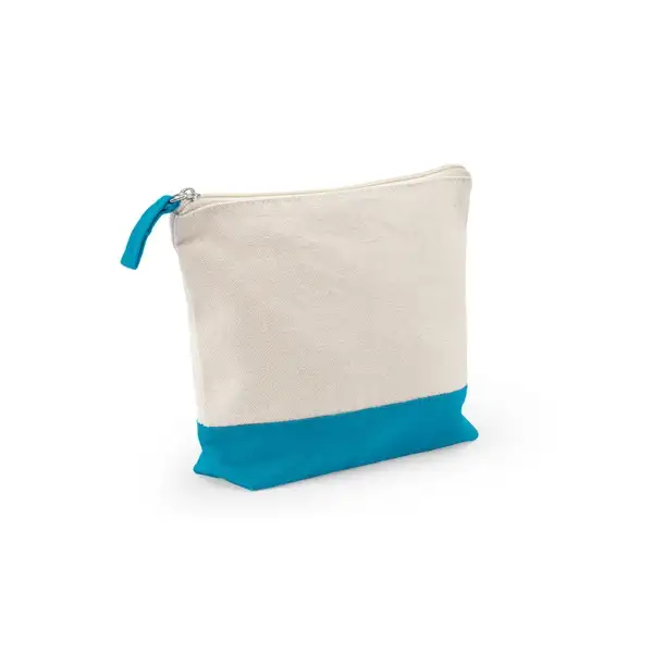 Kosmetiktasche aus 100 % Baumwolle (340 g/m²), zweifarbig – Ansicht 9
