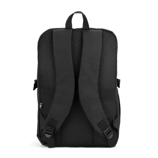 Rucksack mit komplett öffnendem Fach aus recyceltem 300D Polyester, 16" – Ansicht 3
