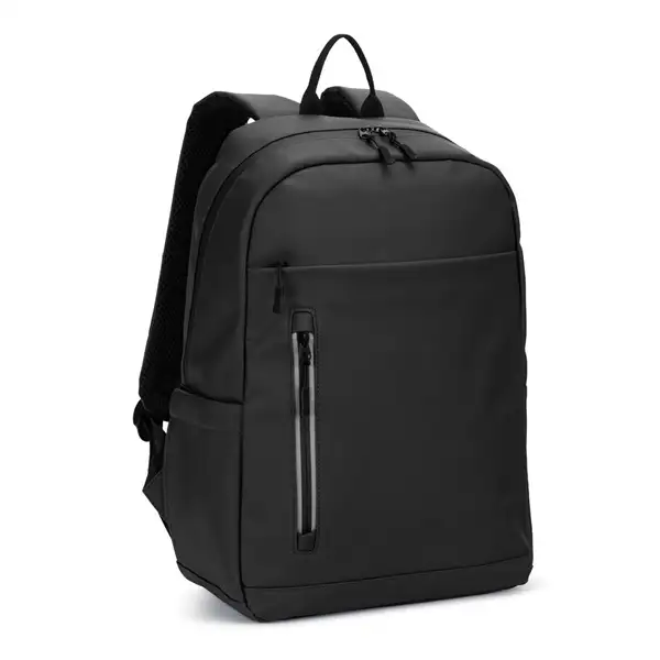 Laptop-Rucksack (16") aus PU mit wasserabweisenden Reißverschlüssen – Ansicht 1