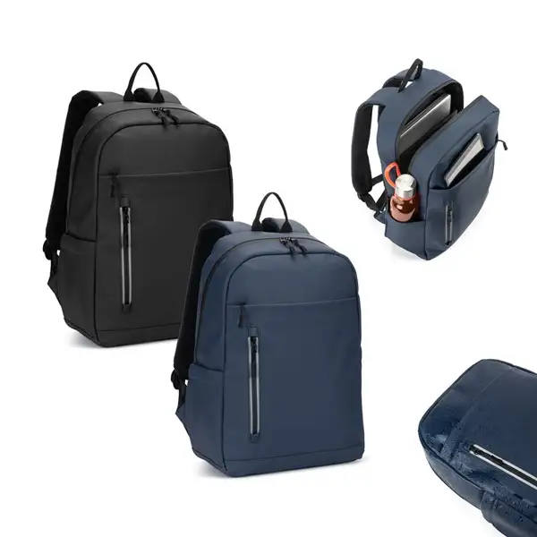 Laptop-Rucksack (16") aus PU mit wasserabweisenden Reißverschlüssen – Ansicht 13