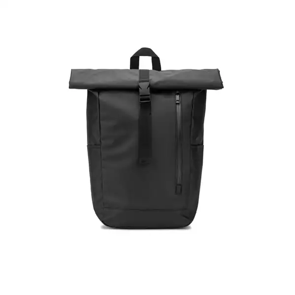 Rolltop-Rucksack mit Reissverschlusssystem, bei dem das Oberteil aufgerollt werden kann, um es an das Volumen des Rucksacks anzupassen. Hergestellt aus recyceltem 600D-Polyester – Ansicht 2