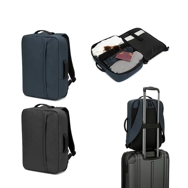 Tasche aus hochdichtem, recyceltem 300D-Polyester für Laptop 15'6" – Ansicht 12
