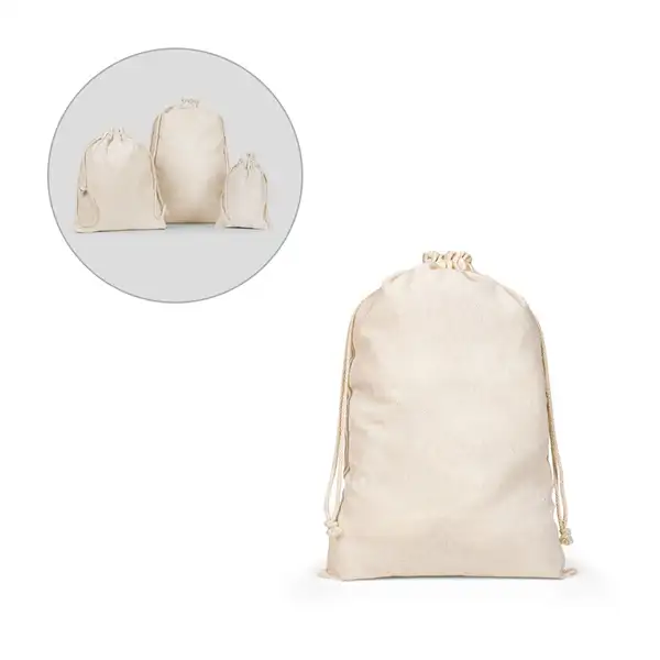 Großer Beutel, 100 % Baumwolle (120 g/m²) – Ansicht 4