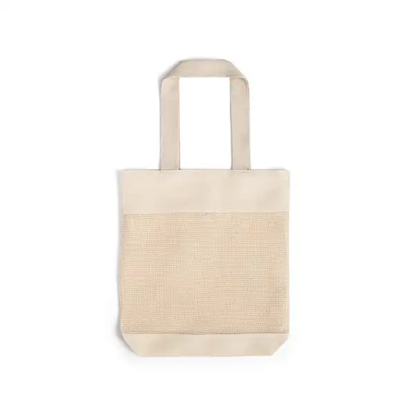 Tragetasche mit Mesh aus 100% Baumwolle (180 g/m²) – Ansicht 2