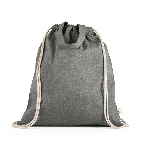 Tragetasche/Turnbeutel (2in1) aus recycelter Baumwolle (70%) und polyester (30% rPET) (140 g/m²) – Werbeartikel mit Logo bedrucken