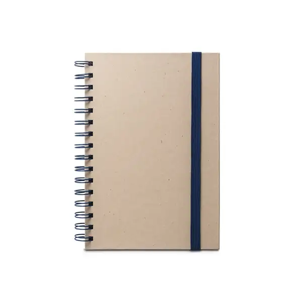 A5 Notizbuch mit Ringen, fester Einband, aus Zuckerrohrpapier (80% zuckerrohr) mit unbedruckte Seiten – Ansicht 2