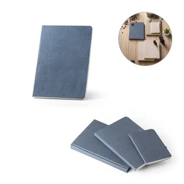 Notizbuch A5 mit semi-flexiblem Cover aus Kaffeeschalenverwertung (65%) – Ansicht 4