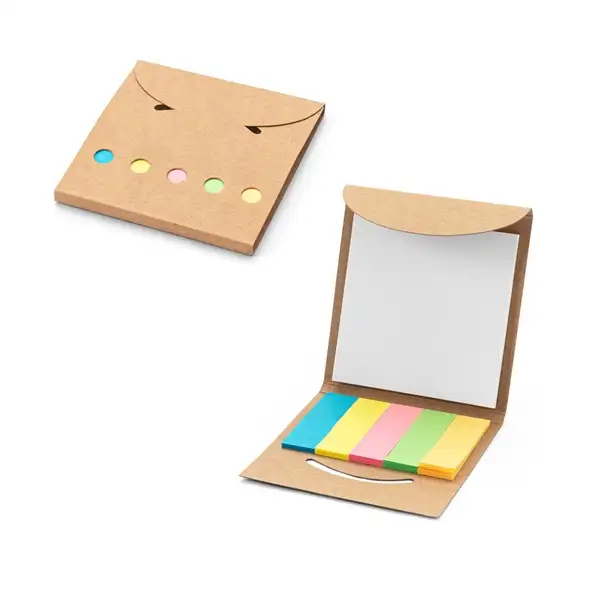 Büroset 2-in-1- aus 100 % Recyclingpapier mit 6 Haftnotizblöcken – Ansicht 5