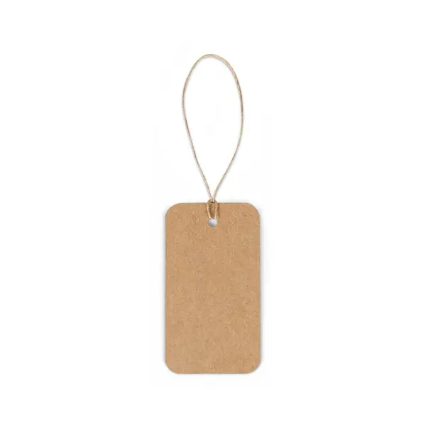 Rechteckiges Etikett aus 100% Recyclingpapier (700 g/m²)