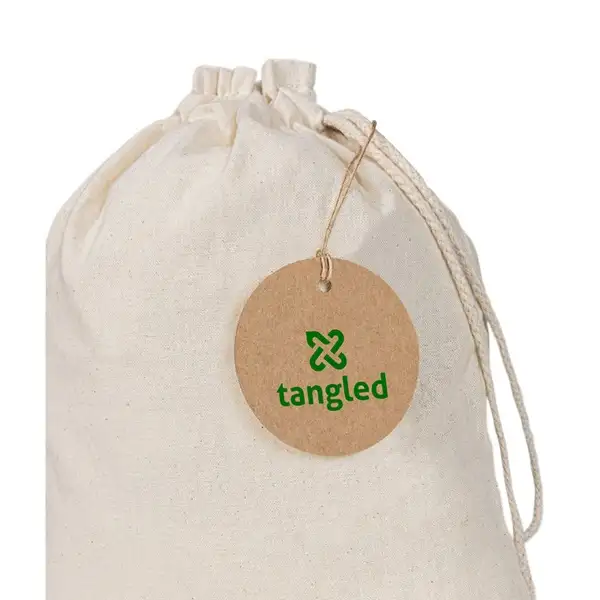 Etikett aus 100 % Recyclingpapier (700 g/m²) in rundem Format – Ansicht 3