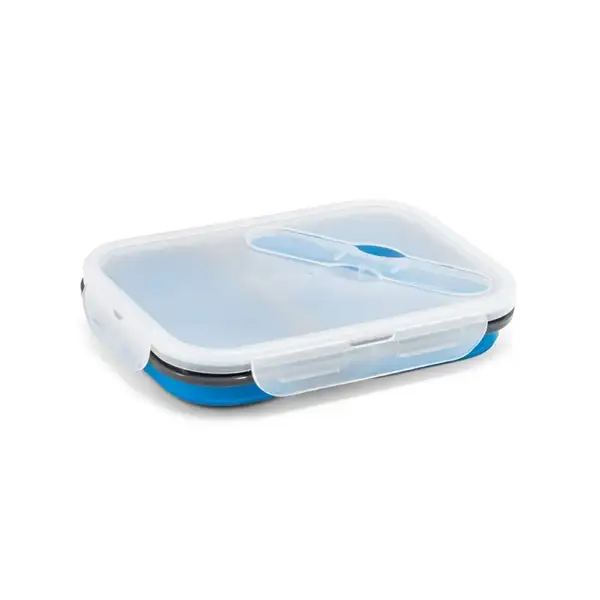 Faltbare hermetische Frischhaltebox aus Silikon und PP (480 und 760 mL) – Ansicht 3